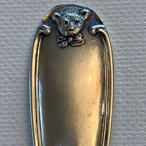 SOLD  Sterling Teddy Bear Infant Spoon